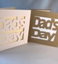 Father's Day Cards on white or brown kraft card with envelope, insert, cello bag - Image 2