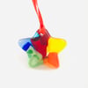 You’re a star ! Fused glass hanging star