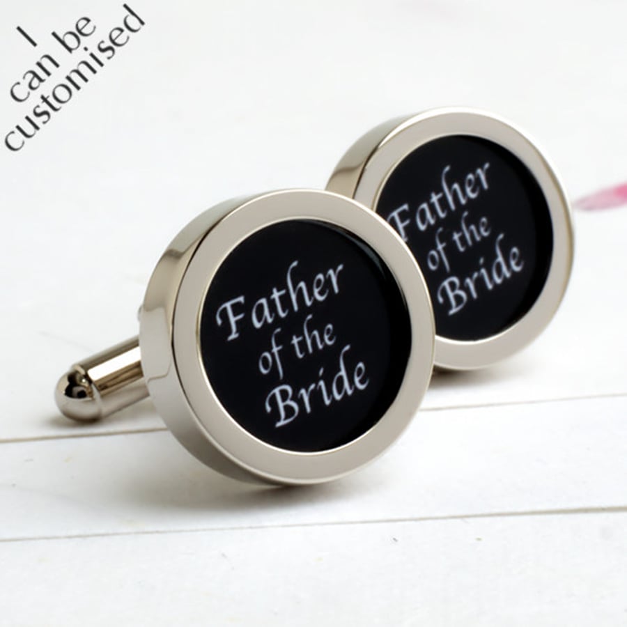 Wedding Cufflinks for the Father of the Bride