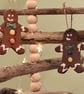 Ceramic Gingerbread Man hanging decoration  - Image 1