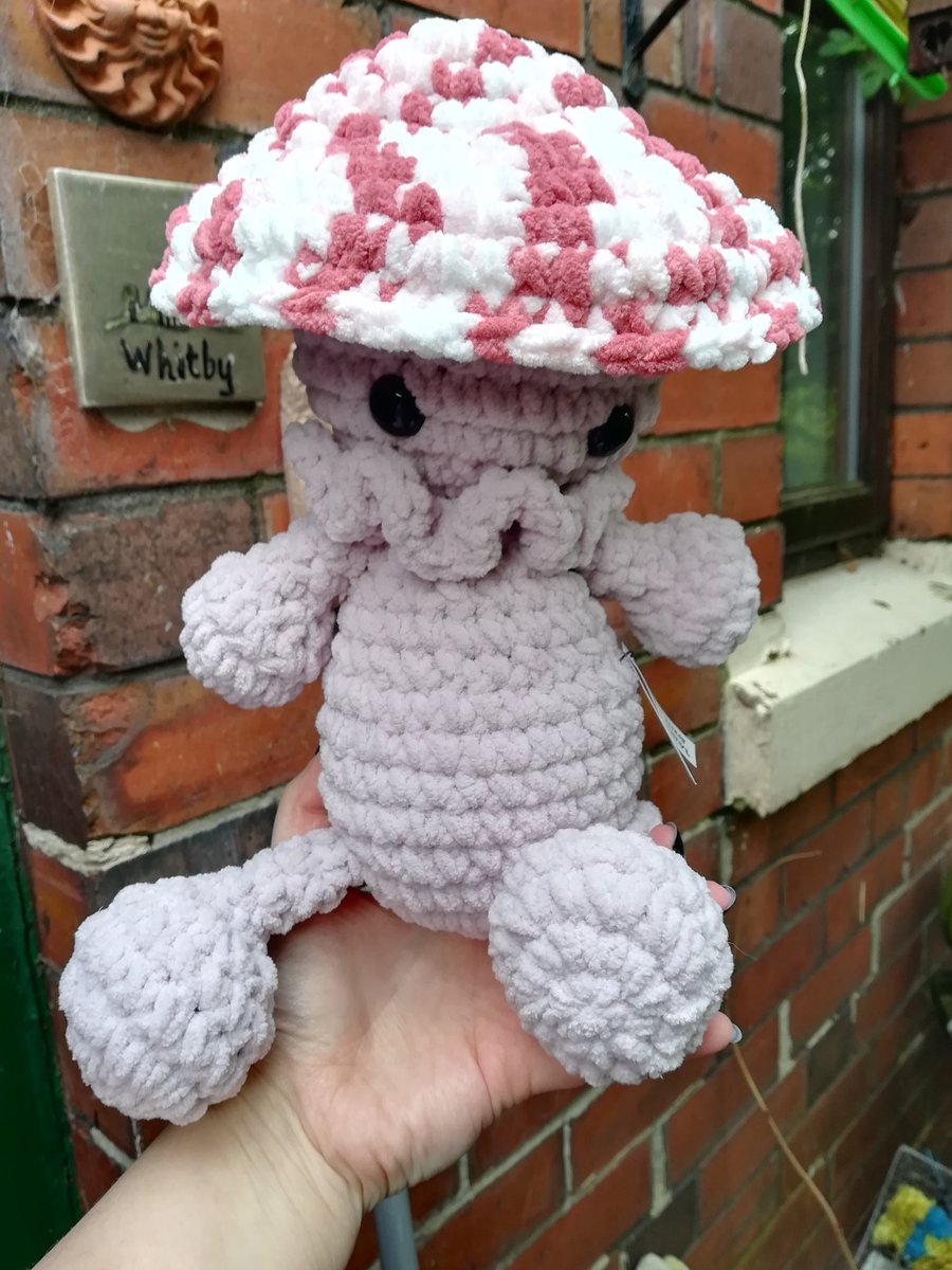 Crochet Amigurumi Mushroom Sprite 