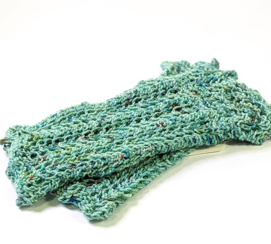 Fingerless gloves, mittens, merino wool, Shetland Lace knitting, 