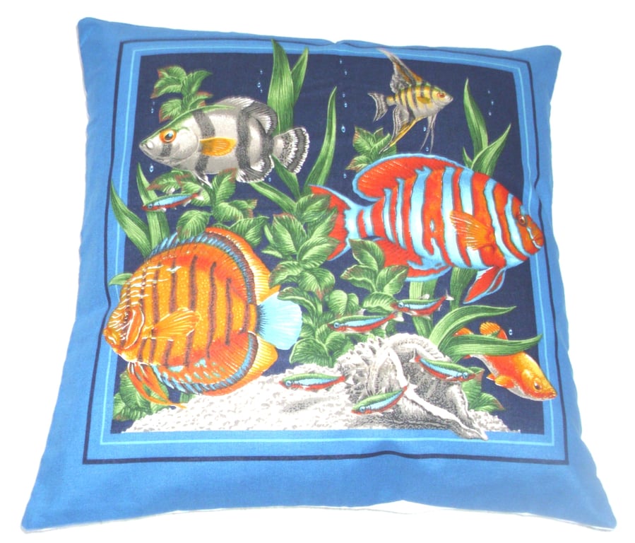 From the  sea, Tropical Fish cushion