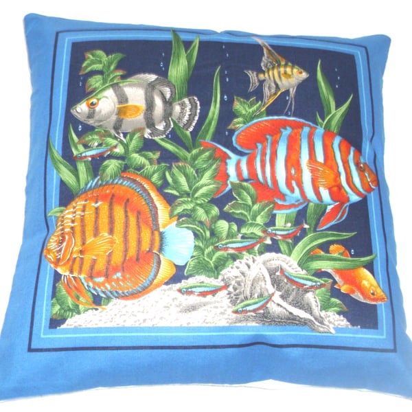 From the  sea, Tropical Fish cushion