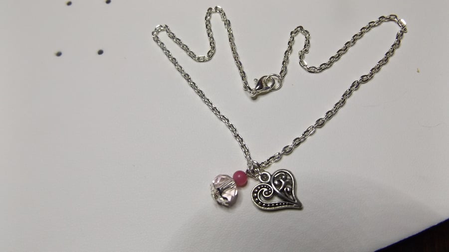 childrens heart necklace