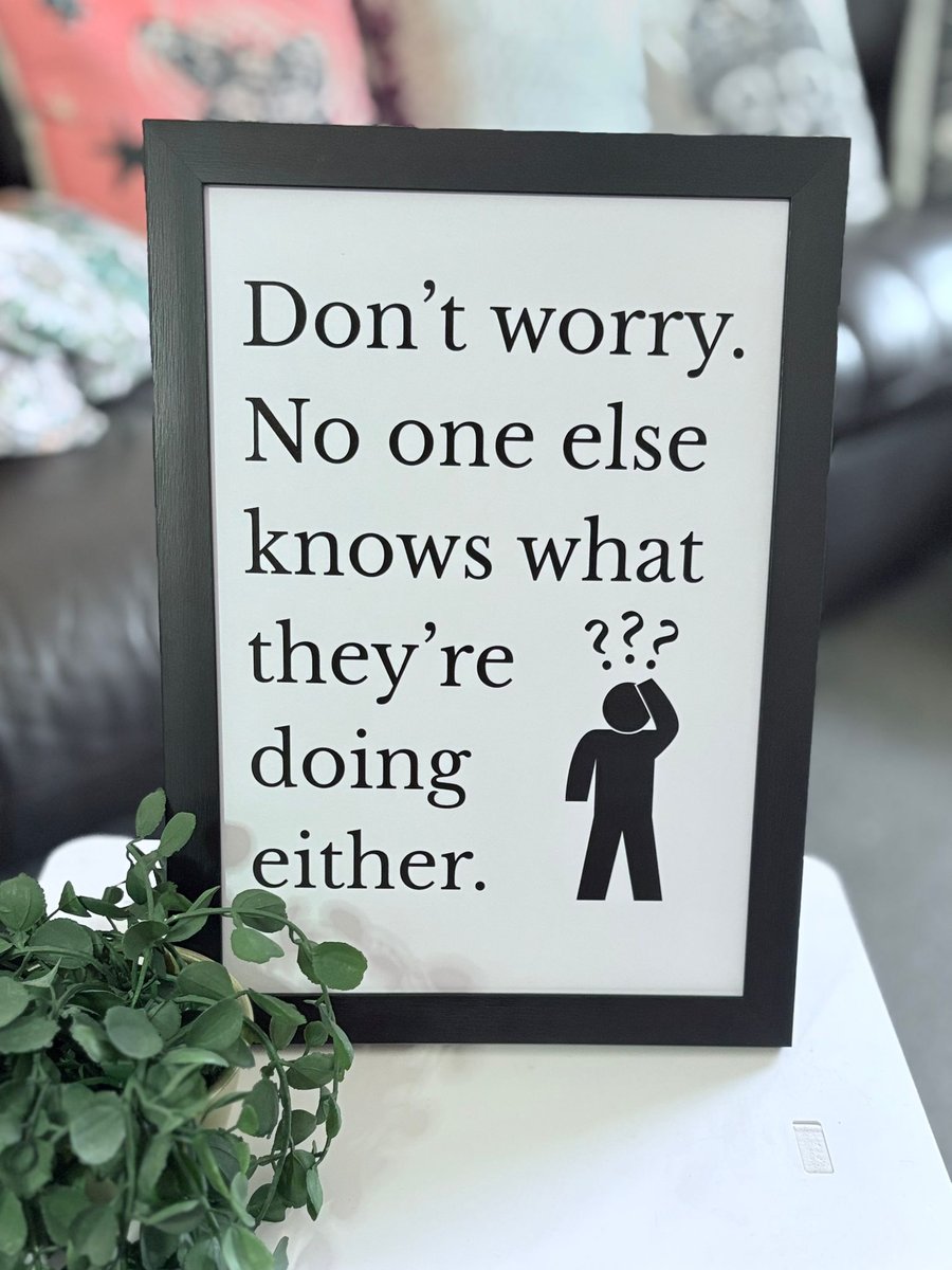 A4 Framed Funny Quote