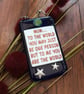 Handmade Glass Mum, Dad or Nan You Mean The World To Me Hanging Picture - Image 1