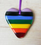 Rainbow Heart Suncatcher