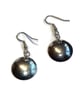 handmade sterling silver dome earrings - Image 2