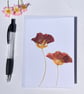 Handmade Real Pressed Flower Nasturtium Blank Card  - Image 1