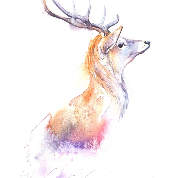 A4 Stag Print