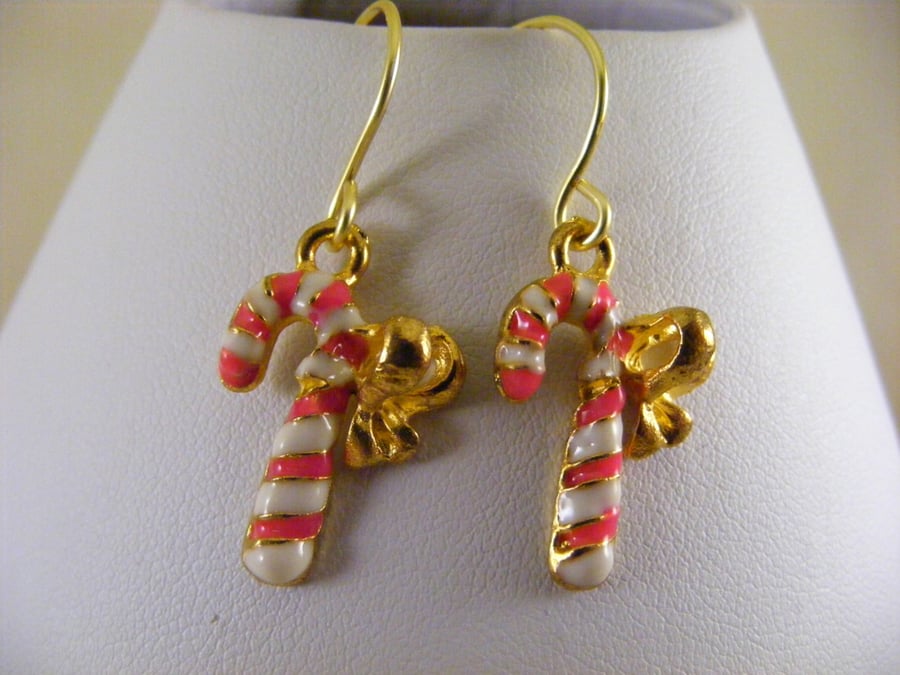 Christmas Candy Cane Earrings