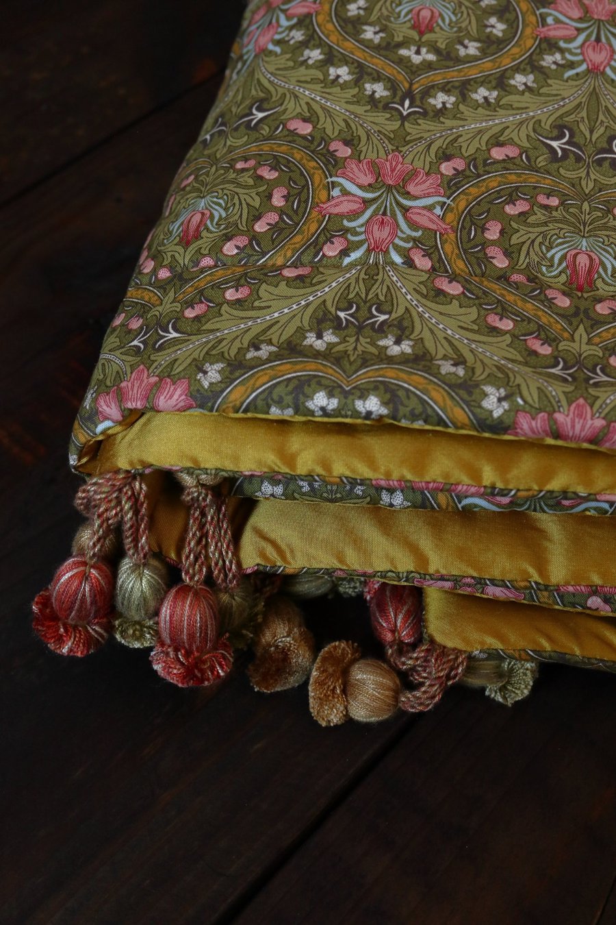 William Morris Eden Silk Lined Mini Quilt Green
