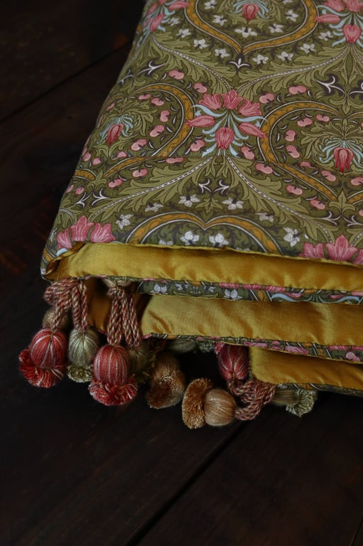 William Morris Eden Silk Lined Mini Quilt Green