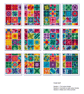302 - 100 Rainbow Quilt Blocks Cross Stitch Pattern: Folk Art Design (PDF Chart) - Image 4