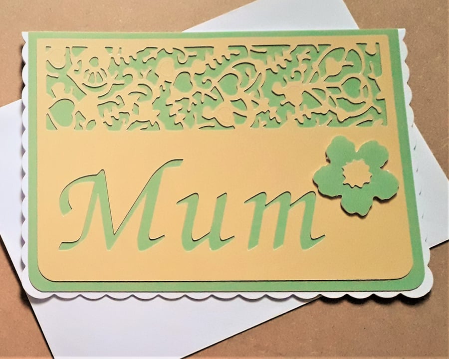 Yellow and Green Mother’s Day Card