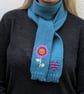 Scarf with Bold Scandi Flower Design - Image 1