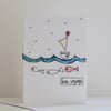 'Bon Voyage' - Handmade C6 Blank Card