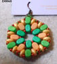 Hexagonal bead earrings (customisable) - Image 1