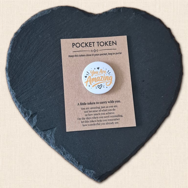 You Are Amazing Pocket Token - Positive Affirmation Keepsake