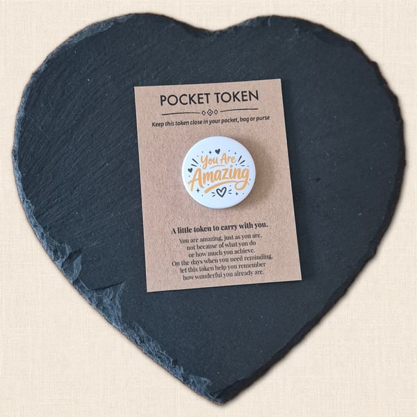 You Are Amazing Pocket Token - Positive Affirmation Keepsake