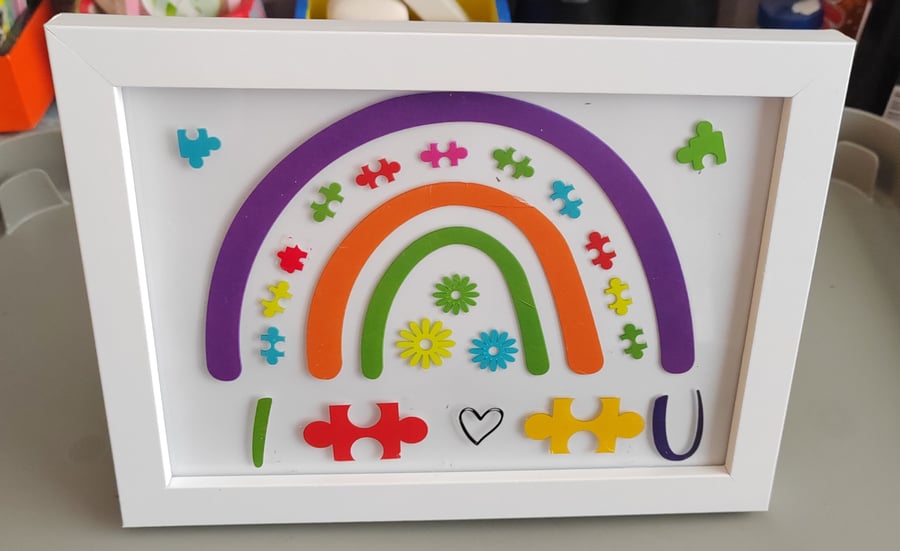 Autism Themed Frame 