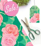 Summer Seconds: Pink Roses - Eco Friendly, Compostable, Gift Wrap
