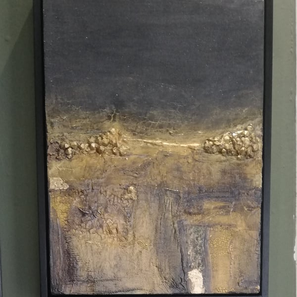 Texture acrylic painting on canvas "The treasure within"