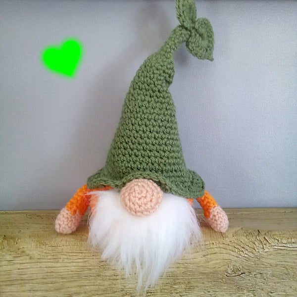 Reserved for Denise. Puck the Autumnal Crocheted Gonk