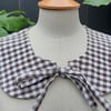 Gingham women's collar