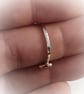 Silver ring with copper heart - Image 4