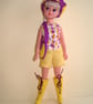 Sindy or Fleur Sewing Pattern for 1960's Playsuit, Cap, Boots and Bag - Image 8