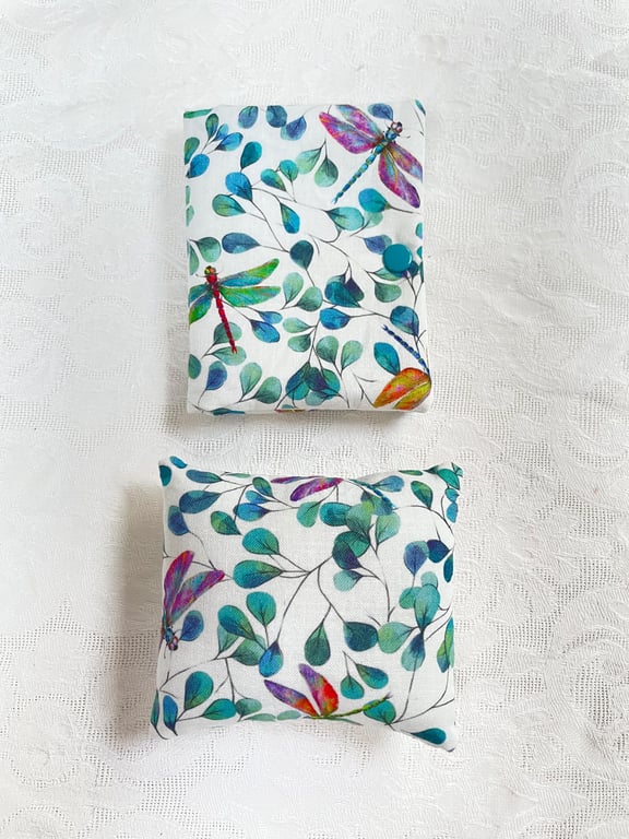 Sewing needle case book and pin cushion set
