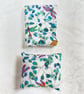 Sewing needle case book and pin cushion set