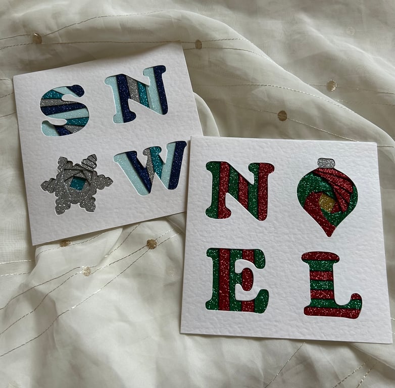 Iris 'Snow' or 'Noel' Christmas cards