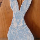 Clover the Hare Ceramic Wall or Plate Stand Decoration 