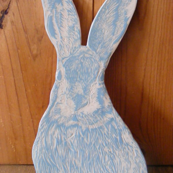 Clover the Hare Ceramic Wall or Plate Stand Decoration 