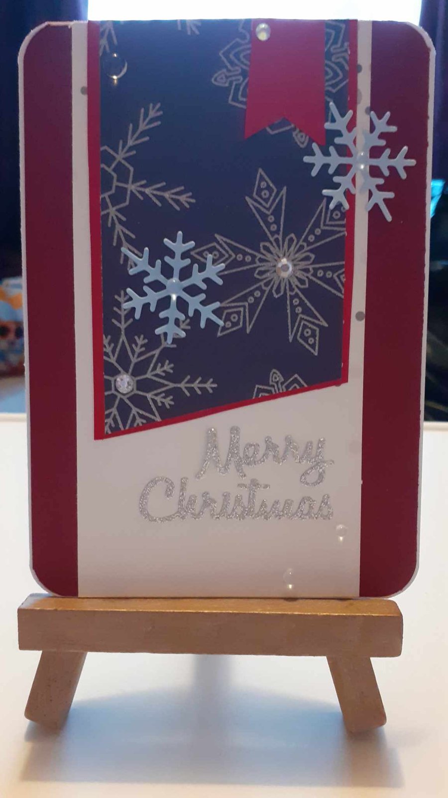 Blue banner Christmas Tree