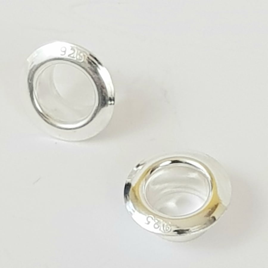 5mm Sterling 925 Silver Bead Core, Grommet, Eyelet, Rivet, Carnation 