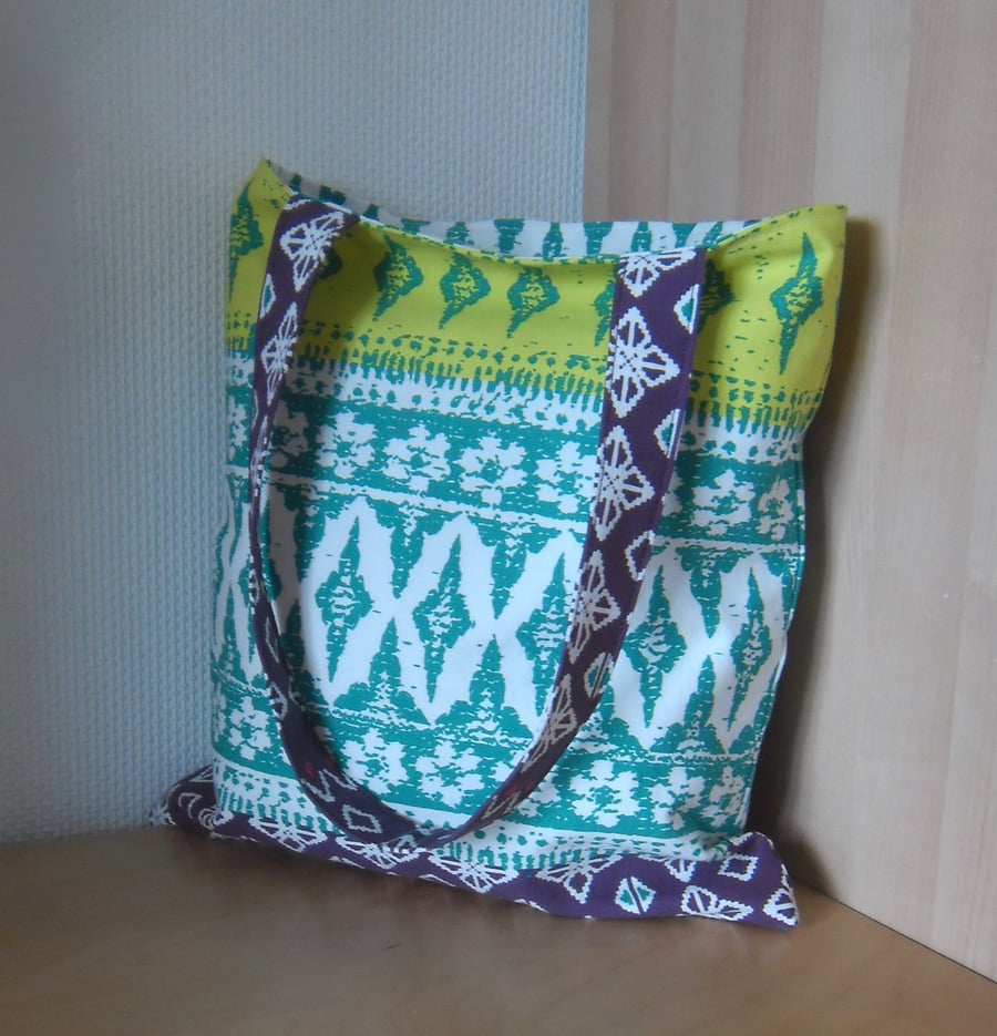 Tote bag shoulder bag incolourful print