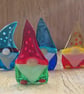 Fused glass Gonk tealight holder - Image 1