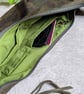 Waxed Cotton Canvas Camo Sling or Dumpling Bag. Camouflage Cross Body Bag - Image 6