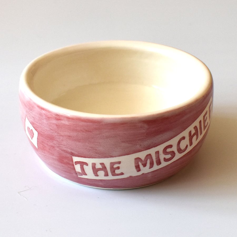 A175 Pet rat bowl THE MISCHIEF (UK postage free)