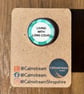 Living With Long Covid Pin Badge Mint Green Design Stainless Steel 25 mm - Image 3