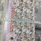 Handcrafted PINKS & LILAC Calendar Monthly Organizer - Junk Journal Style