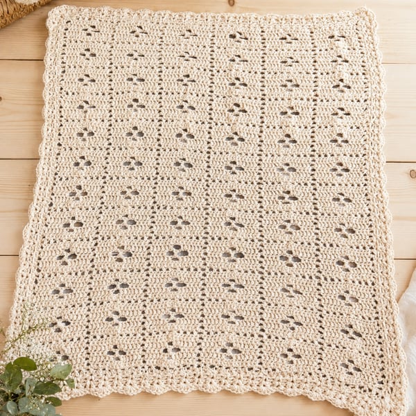 Handmade Crochet Baby Blanket - Soft Peach Baby Blanket - Baby Shower Gift 