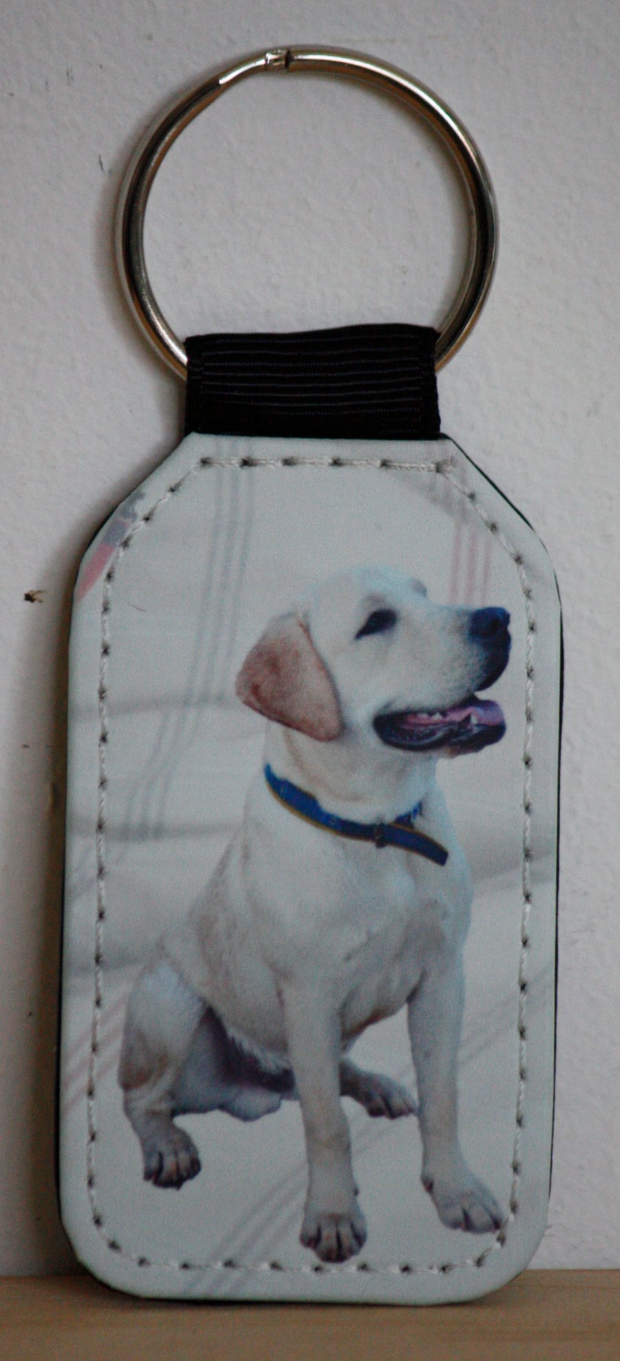 Labrador simulated leather Key Ring for dog lovers