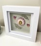 Pressed Flowers Rose Petals, Dried Strawflowers Mini Framed Art  - Image 3
