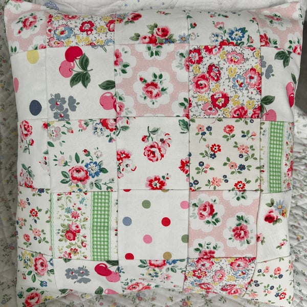   Patchwork Cushion In Cath Kidston Fabrics