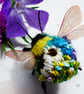 Needle Felted Flower Bee - Image 2